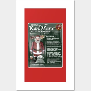 Festive Karl Marx Action Figure Posters and Art